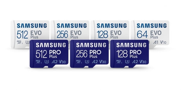 삼성전자 마이크로 SD카드 신제품 'PRO PLUS'와 'EVO PLUS' (사진=삼성전자)