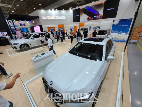 인터배터리 2021의 삼성SDI 부스 (사진=박시형 기자)