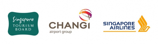 (왼쪽부터) 싱가포르항공, 싱가포르관광청, 창이국제공항 로고. (제공=싱가포르항공)