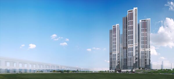 힐스테이트 천안아산역 투시도. (사진=현대엔지니어링)