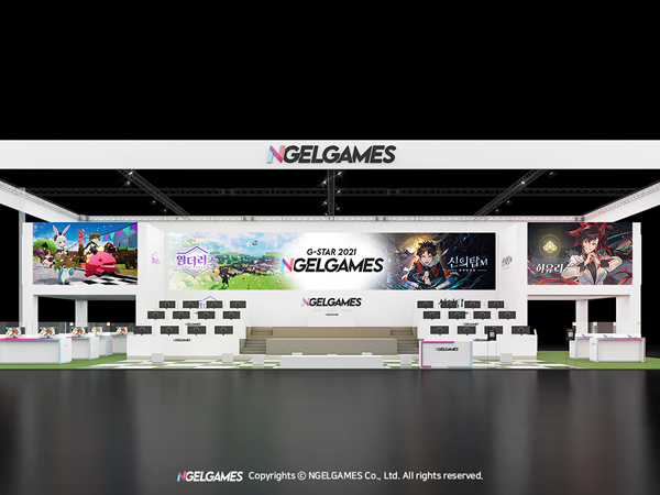 엔젤게임즈 지스타 2021 부스이미지. (사진=엔젤게임즈)