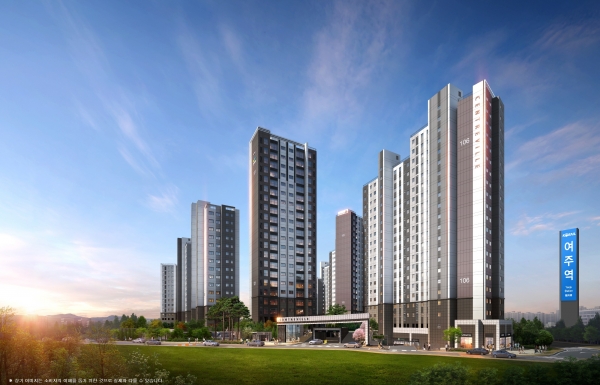 여주역 센트레빌 트리니체 투시도. (사진=동부건설)