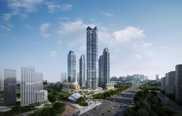 '송도 아메리칸타운 더샵' 투시도. (사진=포스코건설)