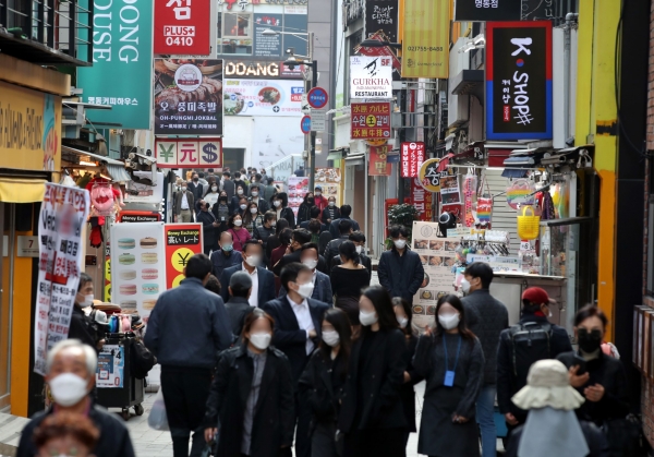서울 중구 명동 일대. (사진= 연합뉴스)