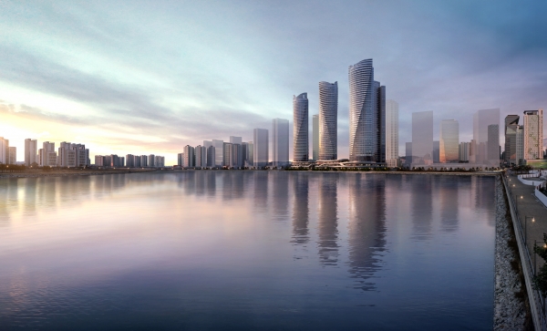 더샵 송도아크베이 투시도. (사진=포스코건설)