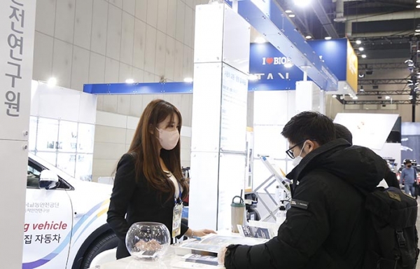 한국교통안전공단 자동차안전연구원 전시부스 (사진= 권진욱 기자)