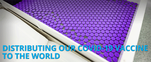 미국 제약사 화이자 홈페이지 내 코로나19 백신 설명 화면.