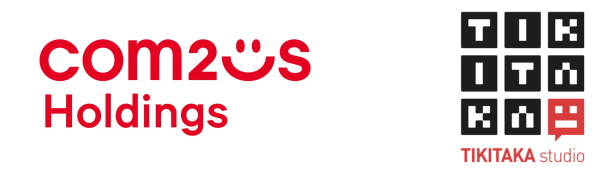 컴투스홀딩스(왼쪽)와 티키타카스튜디오 로고. (사진=컴투스홀딩스)