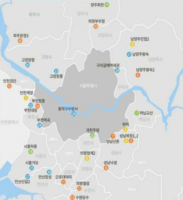 2021년 사전청약 입지 위치. (자료=국토교통부)