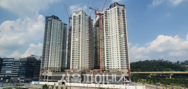 경기도 한 아파트 건설현장.(사진=나민수 기자)