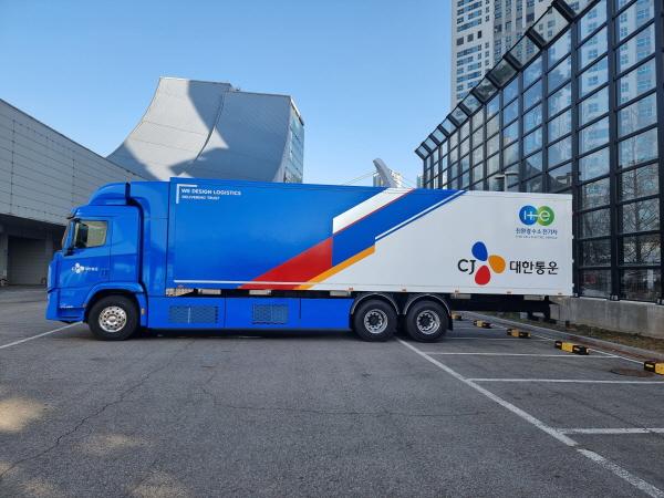 CJ대한통운 수소화물차량. (사진=CJ대한통운)