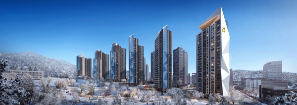 흑석9구역 재개발 조감도. (사진=현대건설)