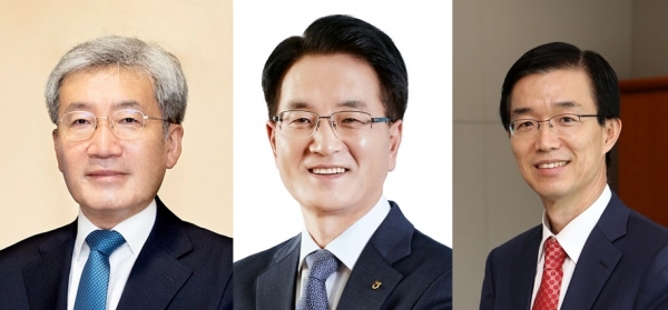 (왼쪽부터) 고승범 금융위원장, 손병환 NH농협금융지주 회장, 방문규 수출입은행장 (사진=각 사)