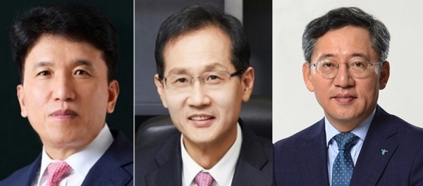 (왼쪽부터) 함영주 하나금융지주 부회장, 지성규 부회장, 박성호 하나은행장 (사진=하나금융그룹)