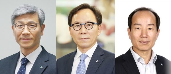 (왼쪽부터) IBK기업은행 임문택 신임 부행장, 최광진 부행장, 권용대 부행장 (사진=IBK기업은행)