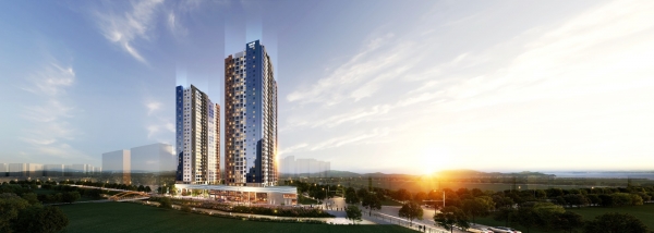 인천 용현 성신 아파트 재건축 투시도. (사진=금호건설)