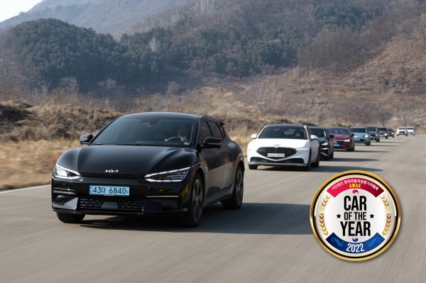 한국자동차전문기자협회 '2022 대한민국 올해의 차'에 선정된 수상 차량들  (사진= 한국자동차전문기자협회)