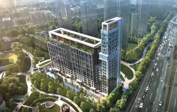 청담신동아아파트 리모델링사업 조감도. (사진=롯데건설)