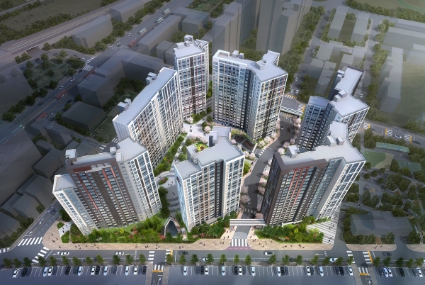 힐스테이트 구리역 조감도. (사진=현대건설)