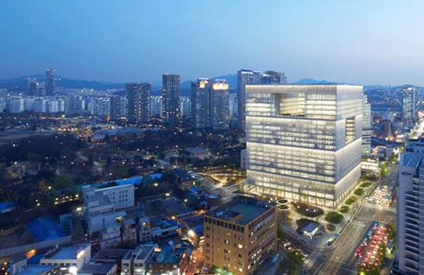 서울 용산구 아모레퍼시픽그룹 본사 야경. (사진=아모레퍼시픽)