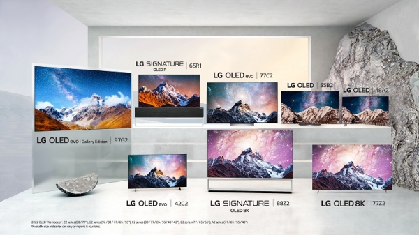 2022년형 LG 올레드 TV 라인업 (사진=LG전자)