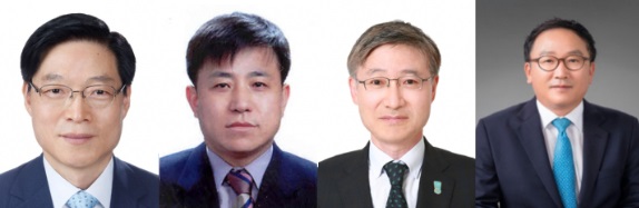 권길주 현 하나카드 사장(왼쪽부터), 박승오 하나캐피탈 사장 후보, 이승열 하나생명 사장 후보, 정민식 하나저축은행 사장 후보. (사진=하나금융)<br>