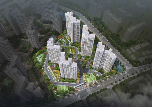 안성 당왕지구 6-2 블록 공동주택 조감도. (사진=금호건설)