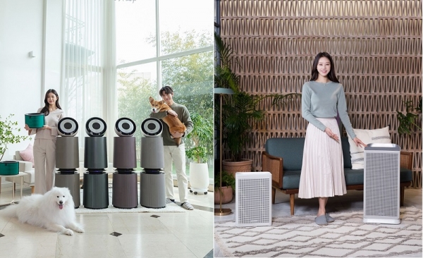 LG전자 퓨리케어 공기청정기 신제품 2종, 삼성전자 블루스카이 (사진=각 사)