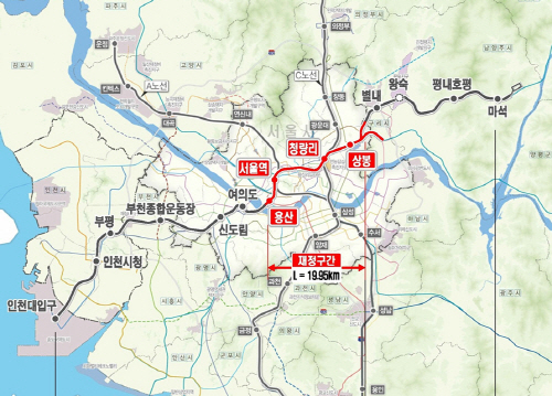 GTX-B 노선도. (사진=국토교통부)