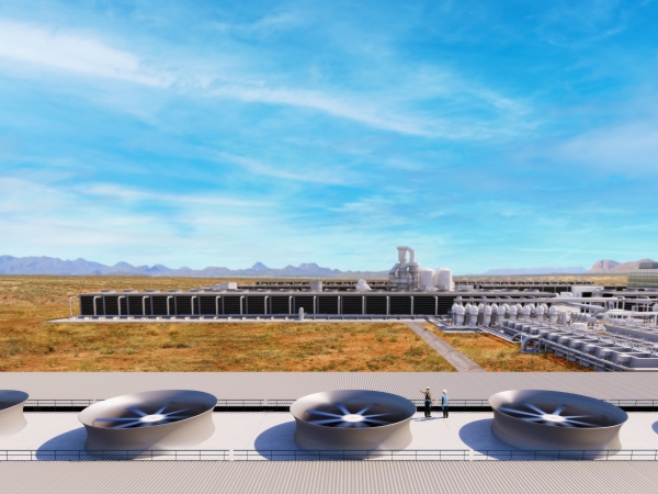 미국 옥시덴탈의 텍사스 주 퍼미안 분지 대규모 DAC(Direct Air Capture) 시설 (사진=SK이노베이션)