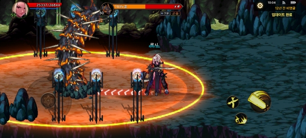 넥슨 '던전앤파이터 모바일' 게임 듀토리얼 화면. (사진=게임화면 갈무리)