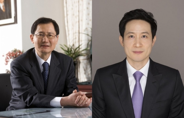 금호석화 박찬구 회장(왼쪽)과 박철완 전 상무. (사진=금호석화)