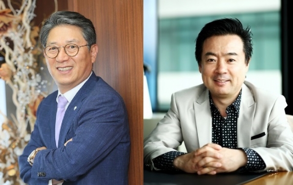 곽재선 KG그룹 회장(왼쪽)과 박성찬 다날 회장. (사진=각 사)