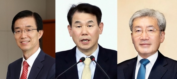 (왼쪽부터) 금융공직자 재산 순위 1,2,3위를 차지한 방문규 수출입은행장, 정은보 금융감독원장, 고승범 금융위원장 (사진=각 기관)