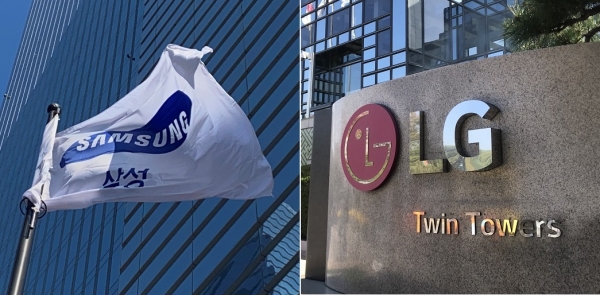 삼성전자 서초사옥, LG트윈타워 전경 (사진=오세정 기자)