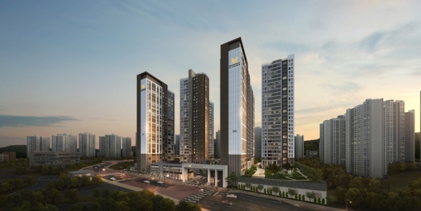 평촌 어바인퍼스트 더샵 투시도. (사진=포스코건설)