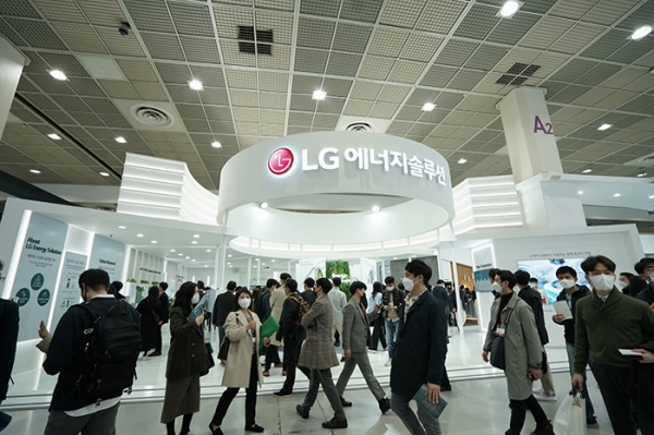 LG에너지솔루션 전시공간 (사진=인터베터리2022 사무국)