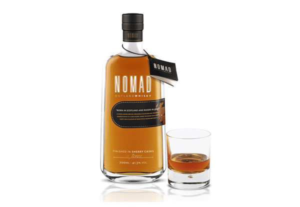 스페인 곤잘레스 바야스 와이너리에서 스코틀랜드산 원액을 추가 숙성한 '노마드 아웃랜드 위스키' (사진=골든블루) 