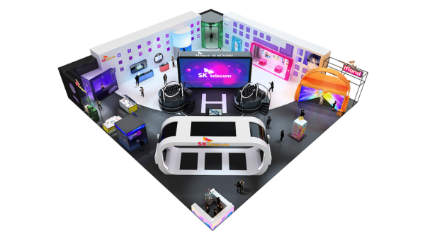 SK텔레콤의 전시 부스 조감도. (사진=SK텔레콤)