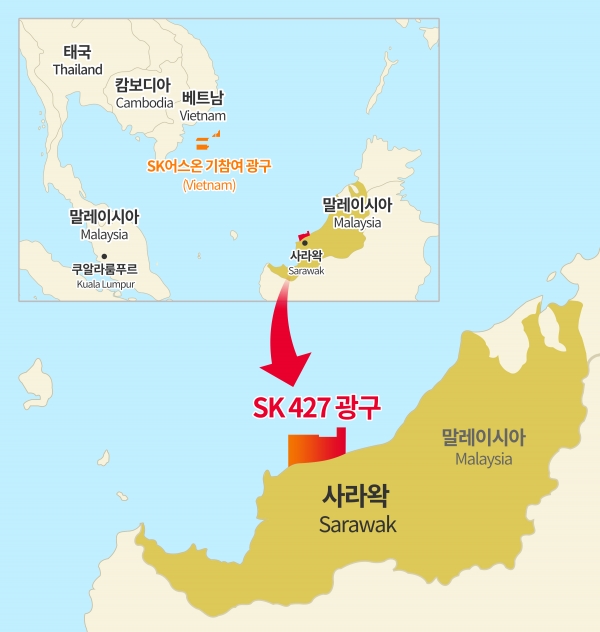 SK 427광구 위치 (사진=SK어스온)