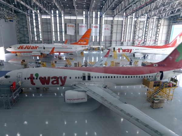 한국항공서비스㈜(KAEMS)의 민항기 정비동 현장 (사진=한국항공우주산업㈜)