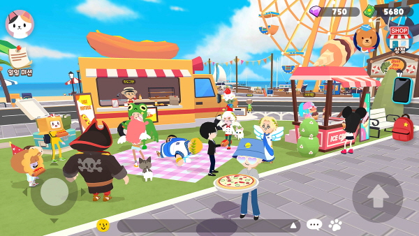 해긴의 플레이투게더 게임 화면. (사진=SK텔레콤)