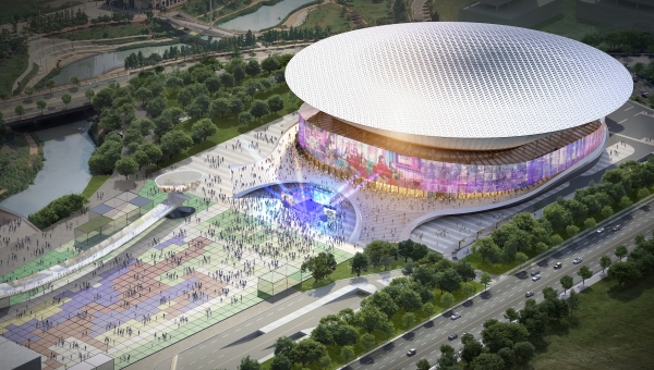 CJ라이브시티 아레나 조감도. (사진=한화건설)