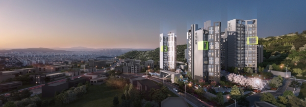 전주 평화동 가로주택정비사업 조감도. (사진=한신공영)