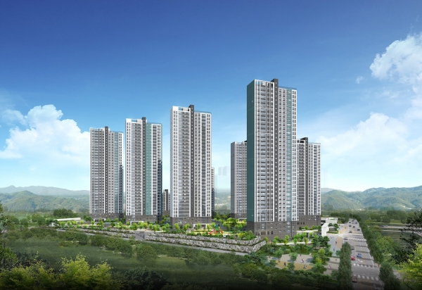 음성 푸르지오 센터피크 주경투시도.(사진=대우건설)