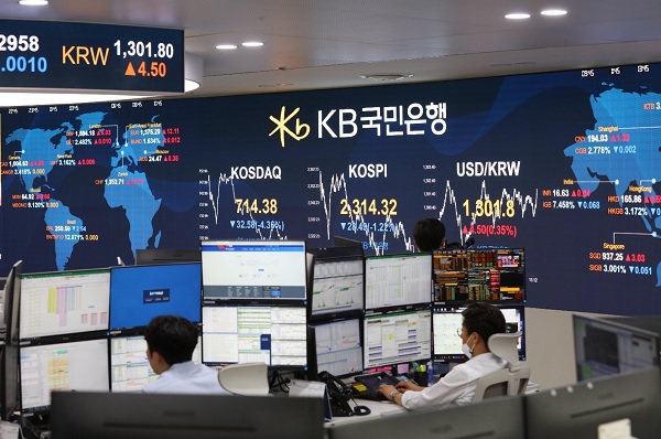 KB국민은행 딜링룸 (사진=KB국민은행)