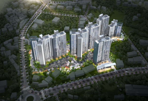 함양 백연리 공동주택 조감도.(사진=금호건설)