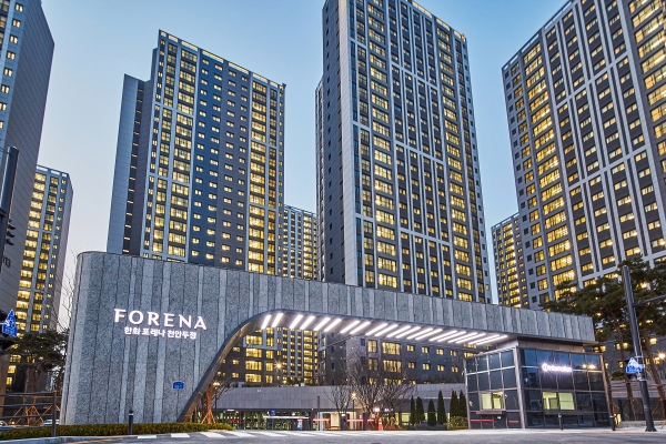 포레나 천안두정 모습.(사진=한화건설)