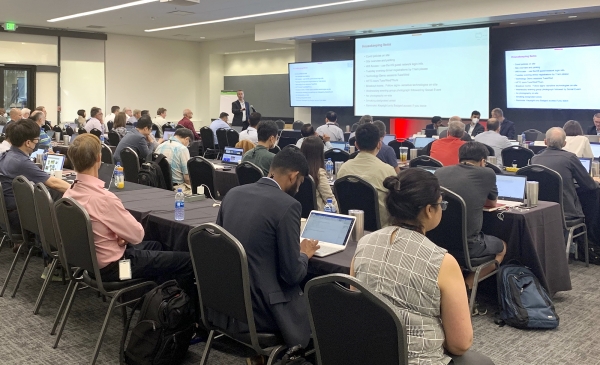 지난 6월 14~16일 미국에서 열린 오픈랜 얼라이언스 표준 회의 모습. (사진=KT)