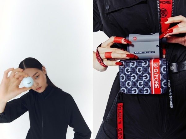 구호 골프 라인과 지포어 골프용 거리측정기 화보 (사진=삼성물산 패션부문, 코오롱인더스트리FnC부문)